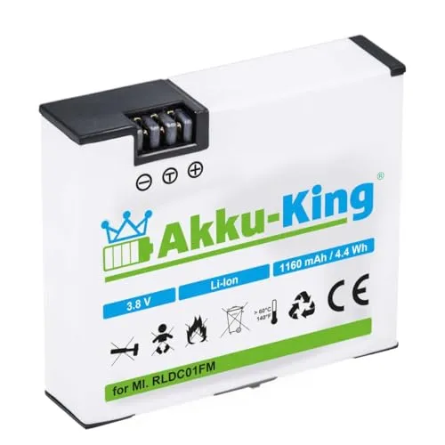Akku kompatibel mit Xiaomi RLDC01FM - Li-Ion 1160mAh - für MiJia Mini 4K YDXJ01FM