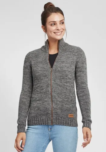 OXMO OXPhenix Damen Strickjacke - Grobstrick Cardigan mit Stehkragen - Strickjacken für Damen, aus 100% Baumwolle, nachhaltig produziert und ideal für jeden Anlass – ob schick im Büro oder lässig zur Jeans.