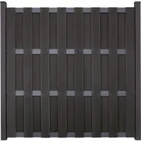 Produktbild GroJa Fertigzaun quadratisch 180 x 180 cm Anthrazit