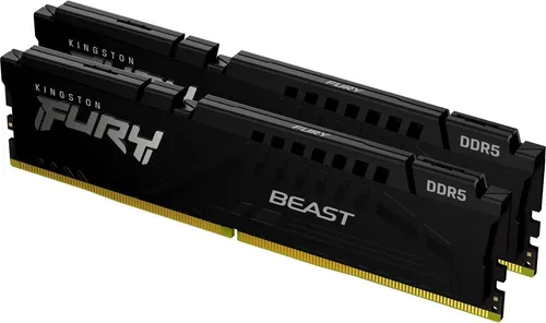 Kingston 64GB DDR5 6400MT S CL32 DIMM - KIT OF 2 FURY BEAST BLACK EXPO, hohe Leistung für Gaming und kreative Anwendungen