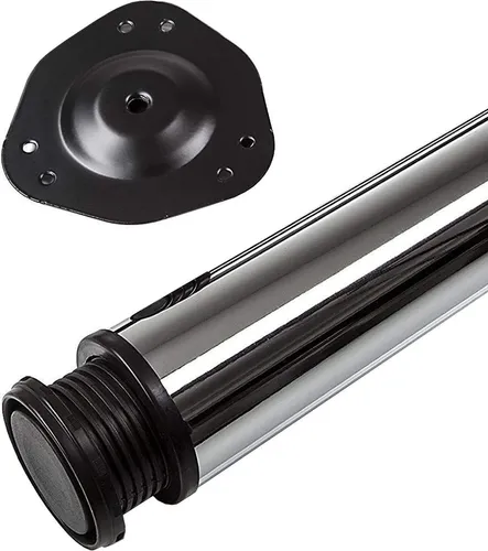 Tischbein 76 x 820 mm Chrom in silber von SO-TECH