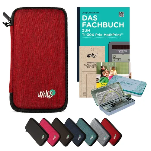 CALCUSO Zubehör Streberpaket Rot für TI-30X Prio MathPrint - Praktisches Zubehörset in Rot für den TI-30X Prio MathPrint. Ideal für Schüler und Studenten, um optimal ausgestattet in den Unterricht zu starten.
