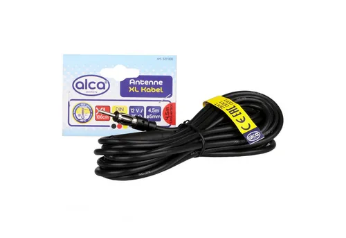 alca Auto Antennen Verlängerung - 4,5 m DIN zu DIN Verlängerungskabel, robust und ideal für optimale Empfangsverstärkung