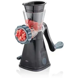 Gefu Fleischwolf - Anthrazit und Schwarz, aus Metall und Kunststoff, kompakt mit 12x24.5x20 cm für müheloses Zerkleinern von Fleisch