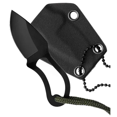Mil-Tec Neck Knife 9 cm - Kompaktes Halsmesser für Outdoor-Abenteuer - Taschenmesser mit 4 cm Klinge aus Edelstahl, inklusive praktischer Messerscheide. Ideal für Outdoor-Enthusiasten und unterwegs.