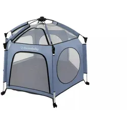 6-eckiger Laufstall mit Pop-Up Funktion in blau von Dreambaby