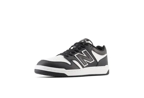 New Balance Herren 480 Sneaker - Schwarz, 40 EU - Herren-Sneaker mit basketball-inspiriertem Design, strapazierfähiger Gummi-Außensohle und stabilisierender Fersenkappe für optimalen Halt beim Tragen.