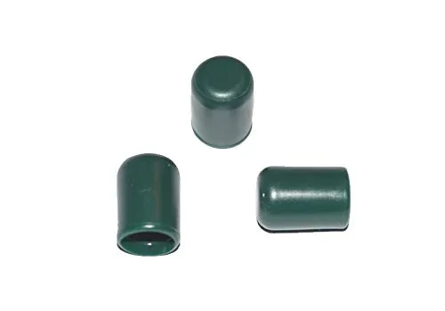 Stück - Kappe für Rundrohr D=6 mm L=11 mm grün PVC 50