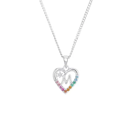 Prinzessin Lillifee Kette mit Anhänger aus 925 Sterling Silber - Ketten für Mädchen, personalisierte Kette mit funkelndem 