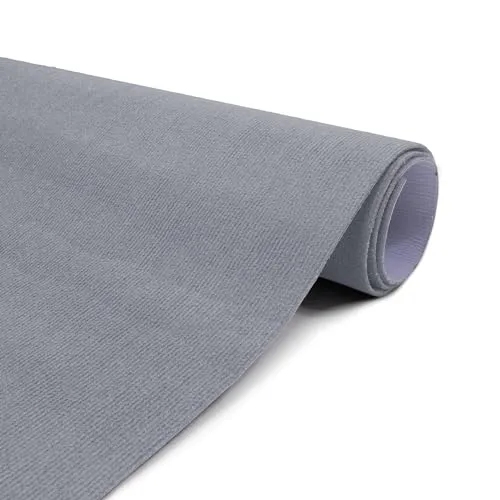 ANRO Teppich NEMESIS 100x100 cm - Eckiger Bodenteppich mit selbsthaftendem TPE-Rücken, pflegeleicht und rutschhemmend, ideal für jeden Raum.