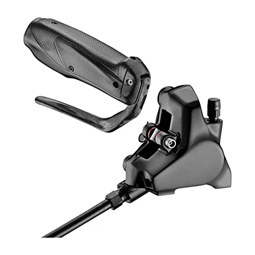 TT-Scheibenbremse – hydraulisch – linker Hebel – FlatMount - Hochwertige hydraulische Bremsanlage für optimale Ergonomie und Leistung, ideal für 22–24 mm Lenker und ausgestattet mit gummiertem Griff für besseren Halt.