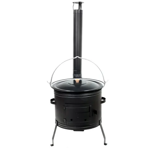Grillplanet Gulaschkanone mit 15L Kessel in schwarz von Grillplanet