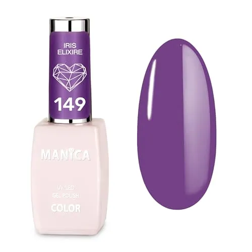 Manica UV Nagellack Iris Elixire- 149 – Professioneller Shellac für Nägel | Gel Nail Polish LED/UV 10ml | Hochglanz Finish, 21 Tage Halt, Soak Off Hybrid Lack in Salon Qualität