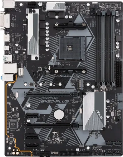 Asus Prime B450-Plus Mainboard AM4 (ATX) - Flexibles Fan Xpert 4 Core mit RGB-Anschluss, native M.2 und USB 3.1 Gen 2 für optimale Leistung