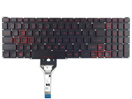 Tradebit Tastatur für Acer Nitro AN515-45/56/57/58 - QWERTY US - Ersatz-Tastatur für Acer Nitro Modelle AN515-45, AN515-56, AN515-57 und AN515-58. Hochwertige Materialien und Hintergrundbeleuchtung bieten ein perfektes Schreibgefühl und volle Kompatibilität.