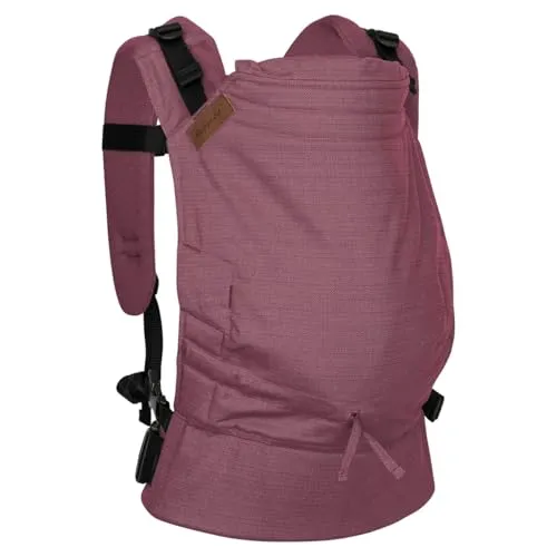 Hoppediz Babytrage Buckle - Ergonomische Fullbuckle ab Geburt (3,5 - 20 kg) - Babytragen: Ergonomische Fullbuckle-Trage mit verstellbarem Rückenteil und Nackenstütze für optimalen Komfort und Sicherheit ab der Geburt.