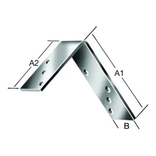 VORMANN AUGUST Balkenwinkel stark 000179, verzinkt - Robuster, ungleichschenkliger Balkenwinkel mit versenkten Schraublöchern für eine einfache Montage. Ideal für stabile Verbindungen im Holzbau.
