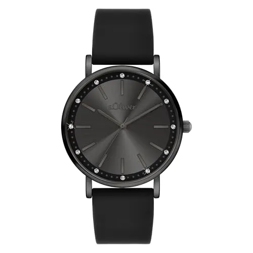 s.Oliver Damenuhr Schwarz von s.Oliver
