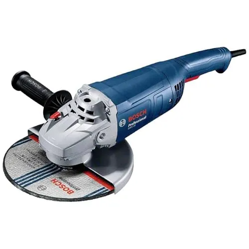 Bosch Professional Winkelschleifer GWS 20-230 P - 2.000-W-Motor für hohe Abtragsleistung, inkl. Zubehör und PROtection-Schalter für erhöhten Anwenderschutz