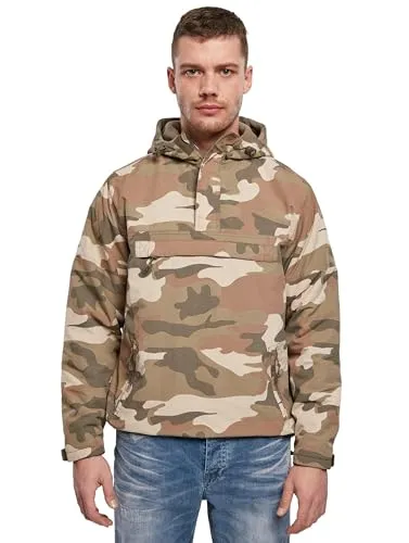 Brandit Windbreaker XL - Light Woodland - Funktionsjacke, atmungsaktiv und wind- sowie wasserabweisend, mit integriertem Fleece-Futter für angenehmen Tragekomfort und praktischen Taschen mit Reißverschlüssen.