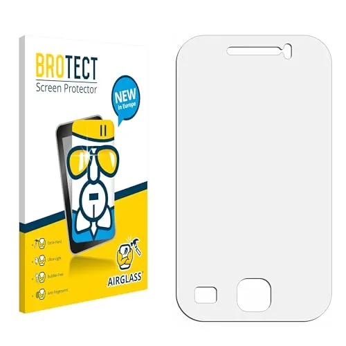 Produktbild BROTECT Schutzglas für Samsung GT-S5360 Schutzfolie Made in Germany Panzer Folie Glas Displayschutz [Kratzfest 9H, Anti-Fingerprint,Transparent]