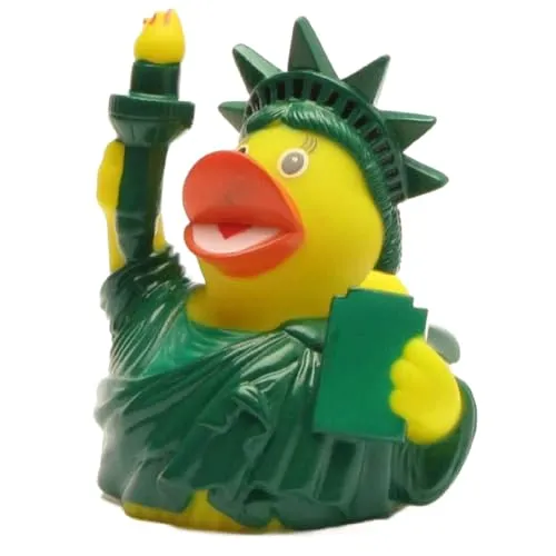 Duckshop I Badeente New York I Quietscheente Freiheitsstatue I L: 7,5 cm Quietscheentchen I Geschenk Amerika Reise I Geschenk Reise New York I Souvenir