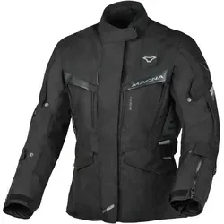 Macna Zastra Solid Damen Motorradjacke, wasserdicht, schwarz, Größe L - Funktionale 3-lagige Motorradjacke mit herausnehmbarem Thermofutter und praktischer Raintex ML Membran für optimalen Schutz bei jedem Wetter.