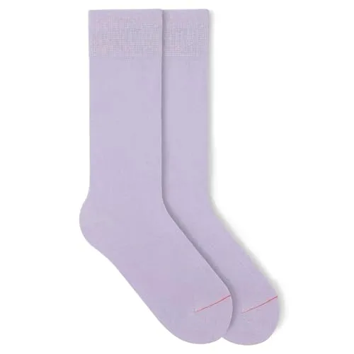 von Jungfeld - 1 Paar Classic Socken für Damen & Herren Gr. 35-38 - Hochwertige Socken aus Bio-Baumwolle in Pastel Lilac