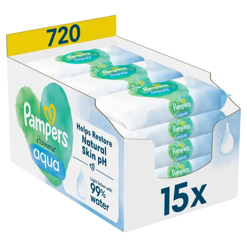 Pampers Harmonie Aqua Feuchttücher 720 Stück von Pampers