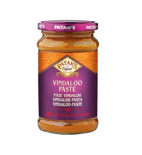 283g Patak's VINDALOO HOT Curry Paste SCHARF Indische Currypaste - hot & spicy