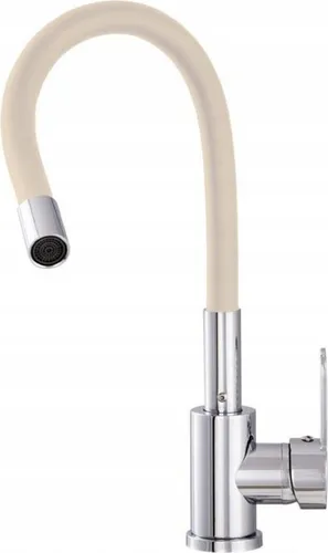 Flexibel Wasserhahn Küchenarmatur Beige 360° - Moderne Küchenarmatur mit flexibler Brause, ideal für Spülen und Waschbecken. Schnell zu reinigen und wassersparend – perfekter Komfort in Ihrer Küche!