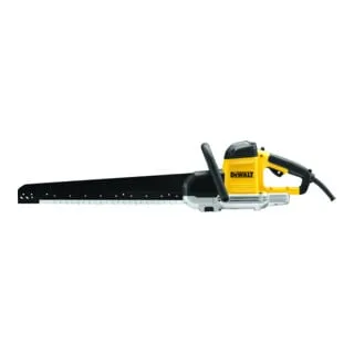 DEWALT 1700 Watt Spezialsäge DWE399-QS - Sägen: Langlebige, leichte Aluminium-Spezialsäge mit Hochleistungsmotor und ergonomischem Zusatzhandgriff für maximalen Komfort und Sicherheit. Ideal für präzise Schnitte in Porenbeton und Gips.