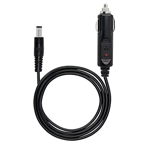 PNGKNYOCN Kfz-Ladegerät, 12 V Gleichstrom, 18 AWG-Kabel, DC 5,5 mm x 2,5 mm auf Zigarettenanzünder-Stecker, Auto-Zigarettenanzünder-Kabel für Kamera, CCTV, Auto-Kühlschrank (3 m)