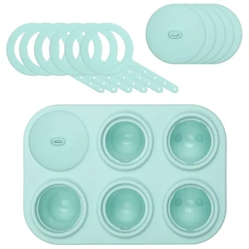 LURCH Popsicle IceForm Arctic – Silikon-Eisformen für 6 Eis am Stiel mit Tiermotiven | Harmony mint