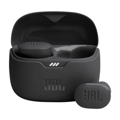 JBL Tune Buds - Wasserresistente True-Wireless In-Ear-Kopfhörer mit Noise-Cancelling, 48h Musikwiedergabe und kristallklaren Anrufen in Schwarz