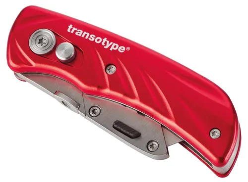 transotype Cutter PRO Aluminium-Gehäuse rot mit Klappfunktion