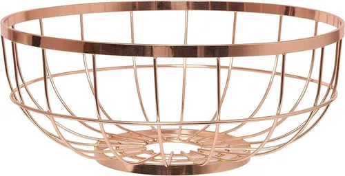 Present Time Dekoschale Present Time Fruchtkorb Kupfer