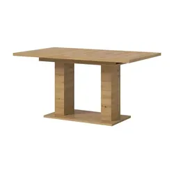 Motion Esstisch Doppelsäulenfuß 90x150/190cm - Moderne Esstisch mit Doppelsäulen-Fuß, erweiterbar auf 190 cm, robust und pflegeleicht durch melaminbeschichtete Oberfläche, ideal für jeden Anlass.