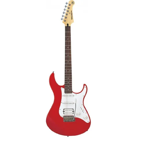 Yamaha E-Gitarre Pacifica PA112JRMII - Red Metallic - Gitarren: Stylische E-Gitarre in Red Metallic, ideal für Einsteiger und Fortgeschrittene, mit komfortablem Ahornhals und Walnussgriffbrett für besten Klang und Spielgefühl.
