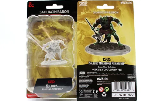 WZK90611 - D&D Nolzur's Marvelous Wave 20 - Unpainted Miniatures Sahuagin Baron