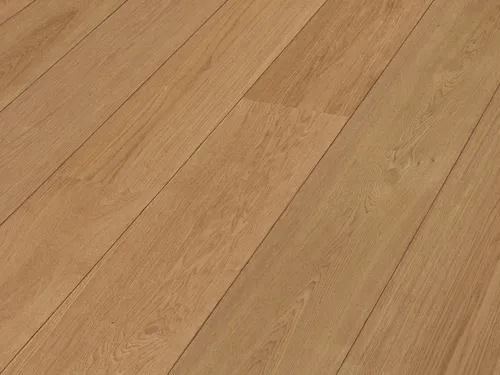 Meister Lindura HD 400 Eiche natur 11mm - Elegante Parkett-Landhausdiele mit gebürstetem Finish für ein stilvolles Wohnambiente. Die Klick-Verbindung ermöglicht eine einfache und schnelle Verlegung.