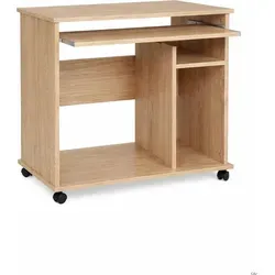 Computertisch mit Druckerauszug 70 x 48 x 77 cm in braun von BV-Vertrieb