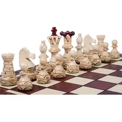 AMBASSADOR CHESS Neue Linie (55x55cm) – Kunstvolles Schachspiel