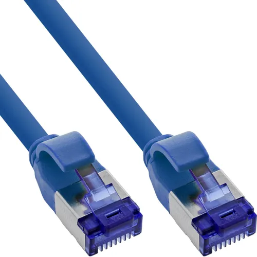 InLine® Patchkabel Slim, Cat.6A, S/FTP, TPE (LSZH) 25m - Hochgeschwindigkeits Netzwerk-Kabel, flexibel und ideal für PoE-Anwendungen, perfekt für modernes Büro und Home Office.