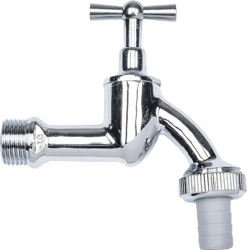 Cornat TEC300601 Auslaufventil mit Venitlschlüssel 1/2 Zoll, chrom