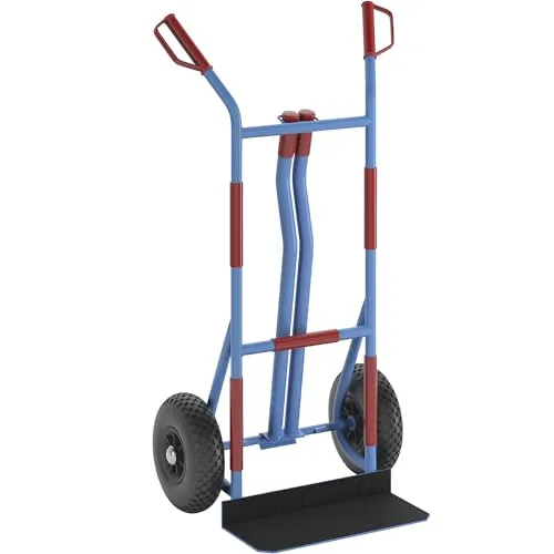 eurokraft | Sackkarre aus Stahl | Modell: Fahr- und Tragkarre | mit praktischen Tragholmen