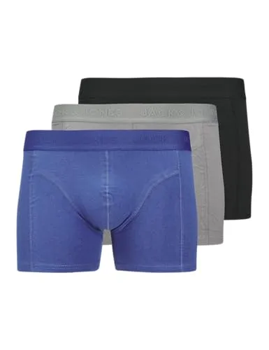 JACK & JONES Herren Jacordinary Trunks 3 Pack Noos, Ocean Cavern, l (3er Pack)