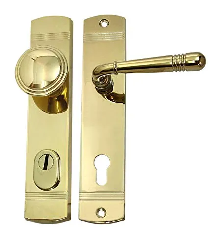 Häusler Haustür Schutzbeschlag Helena LS in gold von Häusler Onlinehandel