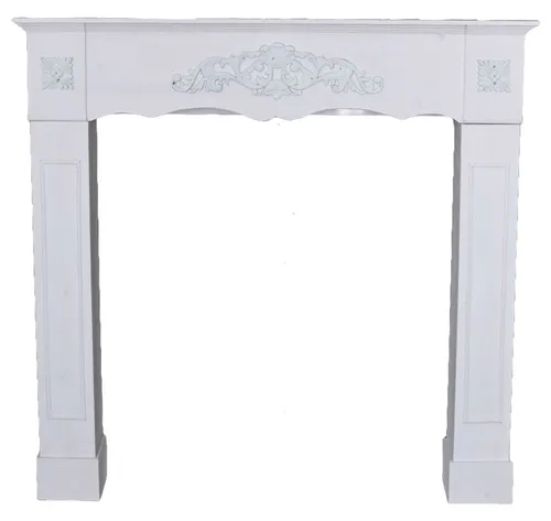 Holzkamin Landhausstil Kaminkonsole Deko Kaminsims Kaminumrandung Holz Kamin neu