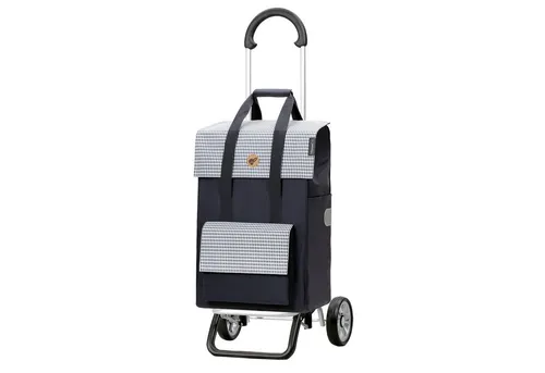 Andersen Einkaufstrolley Scala Shopper Plus Milla blau, klappbare Ladefläche, belastbar bis 30kg, wasserabweisend